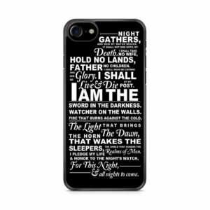Night'S Watch Oath Game Of Thrones Quote iPhone SE 2020 | iPhone SE 2022 Case