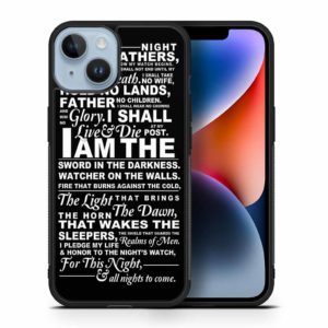 Night's Watch Oath Game of Thrones iPhone 14 series case