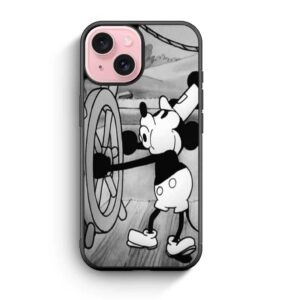 Vintage Mickey Mouse Steamboat Willie iPhone 15 series case