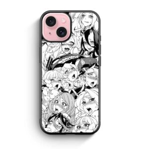 Ahegao Manga Anime iPhone 15 series case