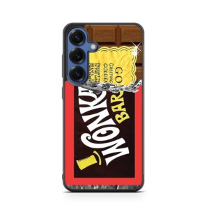 Wonka Bar Golden Ticket Samsung Galaxy S25 series case
