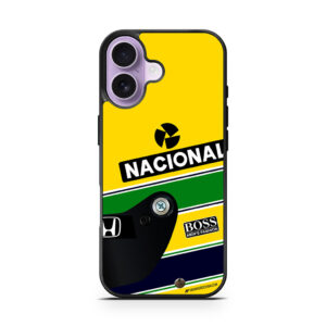Formula One Ayrton Senna Helmet Art Design iPhone 17 series case