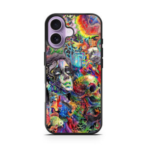 Trippy Cerebral Dysfunction Art iPhone 17 series case
