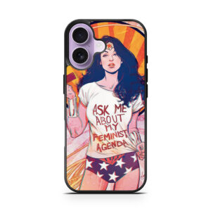 Wonder Woman Feminist Agenda Artwork iPhone 17 series case