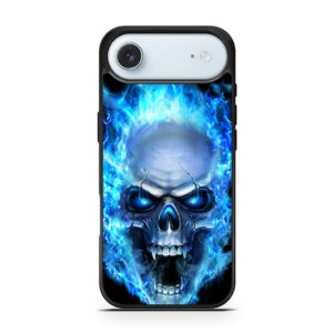 Blue Flaming Skull iPhone Air case