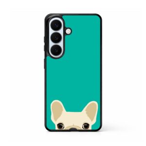 Blue French Bulldog Samsung Galaxy S26 series case
