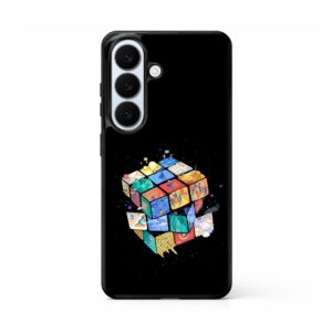 Rubik's Cube Illustration Samsung Galaxy S26 series case