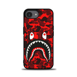 Bape Shark Red Camo iPhone 17e case