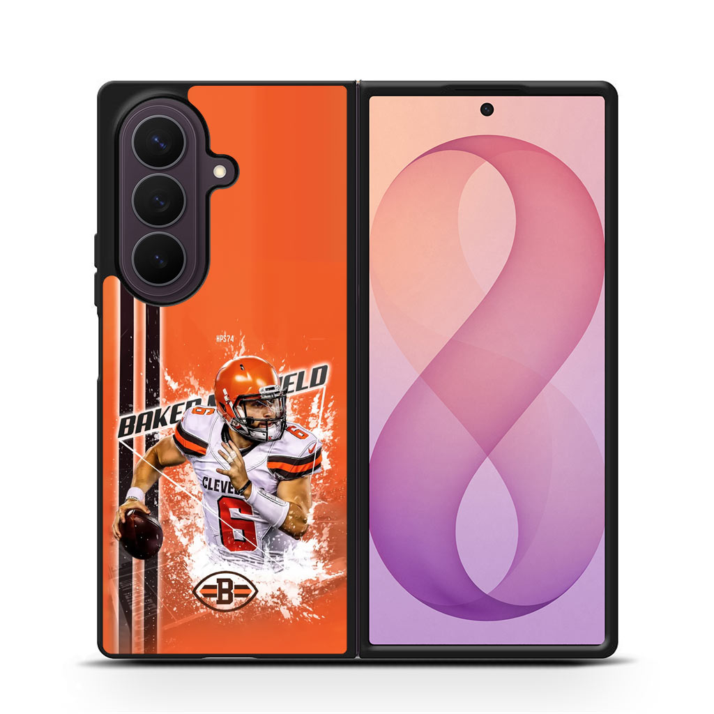 Cleveland Browns Baker Mayfield Samsung Galaxy Z Fold8 series case - Image 2